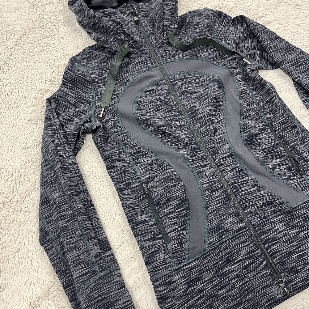 Lululemon Athletica | Stride Jacket • Wren Space Dye • Hooded | Size 6